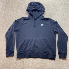 Nike Sweater Mens Medium Black Pullover Hoodie Sweatshirt Long Sleeve