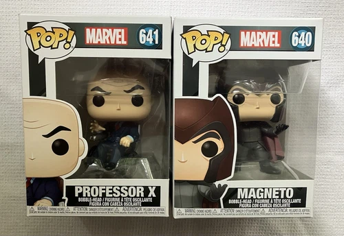 Marvel X Men Movie Professor X and Magneto Funko Pop Vinyl Figures