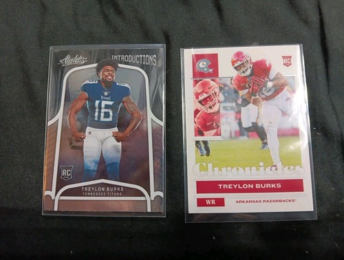 2022 Treylon Burks Rookie Football Cards Lot Of 2, RC's, Inserts - Bild 1 von 5