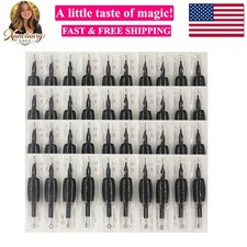 Tattoo Needles and Tubes Combo - 40Pcs Disposable Tattoo Tubes with Matching ...