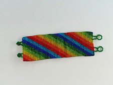 Ethnic Glass Seed Bead Bracelet in Rainbow Colors