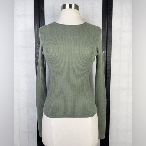 Vince Olive Ribbed Knit Top - Picture 2 of 8