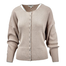 M&S Collection Ribbed Crew Neck Women's Cardigan UK Size  24