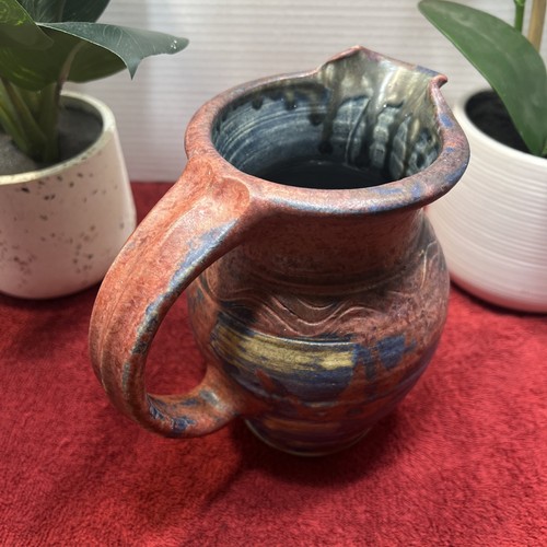 Michael Kennedy Ceramics Ireland Pitcher Creamer Multicolor Handmade Signed - Picture 2 of 18