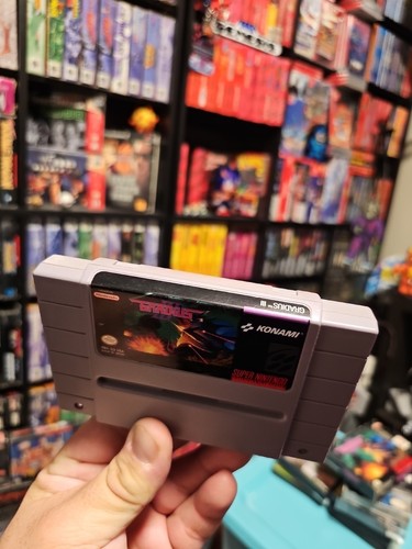 Gradius III 3 Super Nintendo SNES Box, Tray, Game Cart, Box Protector - Picture 11 of 13