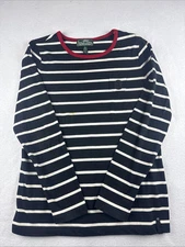 Lauren Ralph Lauren Active Black White & Red Long Sleeve Top Women's Size M