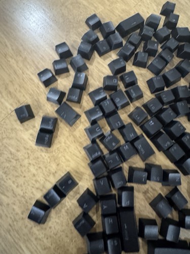 126 Cherry Profile Black Mechanical Keyboard Key Cap Set New - Picture 7 of 9