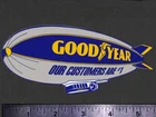 GOOD YEAR  Blimp - Original Vintage Racing Decal/Sticker NASCAR NHRA Indy 500
