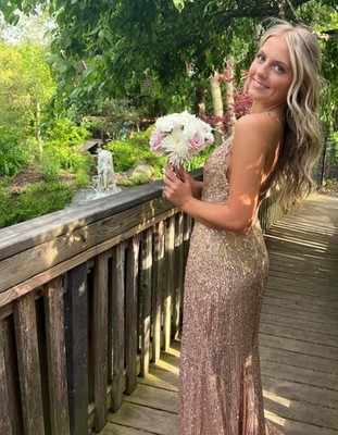 gold formal maxi dress Gold Maxi Dress – Stunning Sequined Gown