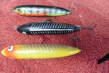 3 VINTAGE HEDDON ZARA SPOOK NOSE (ONE) LINE TIE ULTRA RARE