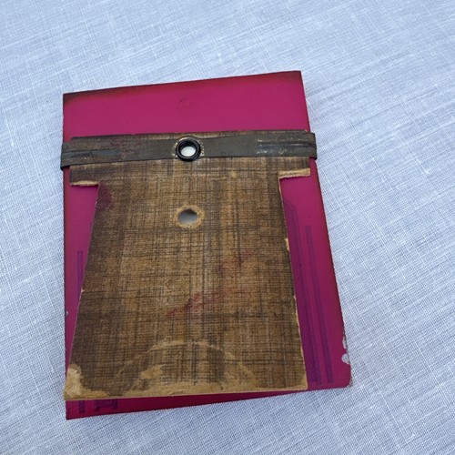 Art Deco umgekehrt bemalter Glas Bilderrahmen WWII Schatz Remember Me mit Foto - Bild 3 von 4