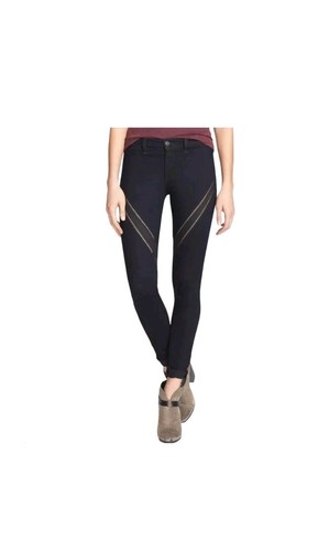 rag & bone Jeans Women's 27 Blue Skinny Ribbon Trim Low Rise Denim - Picture 4 of 17