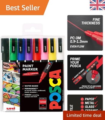 Multi-Surface Fine Tip Paint Marker - 8 lebendige Farben für Künstler jeden Alters