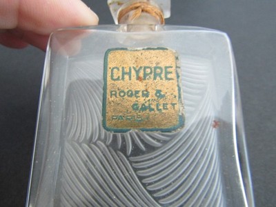 CHYPRE by Roger & Gallet,  antique perfume bottle