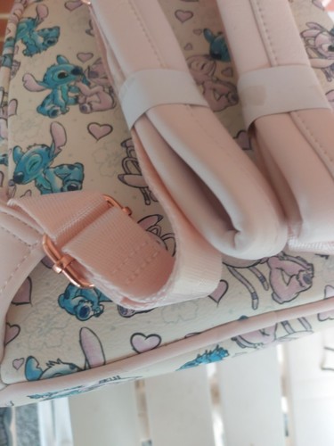 Disney Parks NWT Valentine Stitch and Angel Hearts Mini Loungefly Backpack - 第 10/17 張圖片