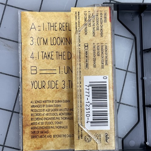 Duran Duran Seven And The Ragged Tiger Cassette - Play Tested Capitol - Vintage - Picture 7 of 8