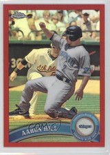 2011 Topps Chrome Red Refractor 4/25 Aaron Hill #67 0c3
