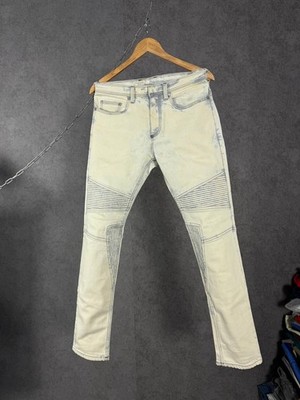 Neil Barrett luxury designer biker ''dirty'' jeans
