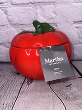 Martha Stewart Fresh Off The Vine Tomato 3 Wick Candle Fresh Scent
