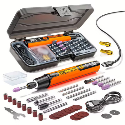 #ad #ad 6 Speeds Rechargeable Cordless Rotary Tool Kit Mini Rotary Tool 40pc Accessories $19.99