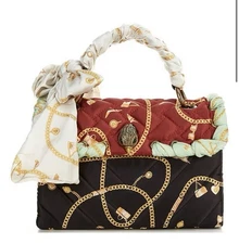 Kurt Geiger LondonKensington Quilted Nylon Scarf Handle Shoulder Satchel Bag