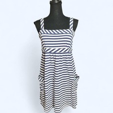 Vintage Y2K American Eagle striped babydoll dress with pockets Size Medium