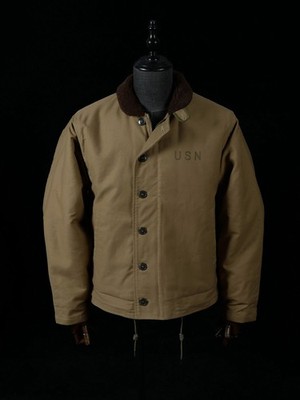 WW2 USN Navy N-1 Deck Jacket Cold Winter Thicken Wool Amekaji Repro Lined Coats