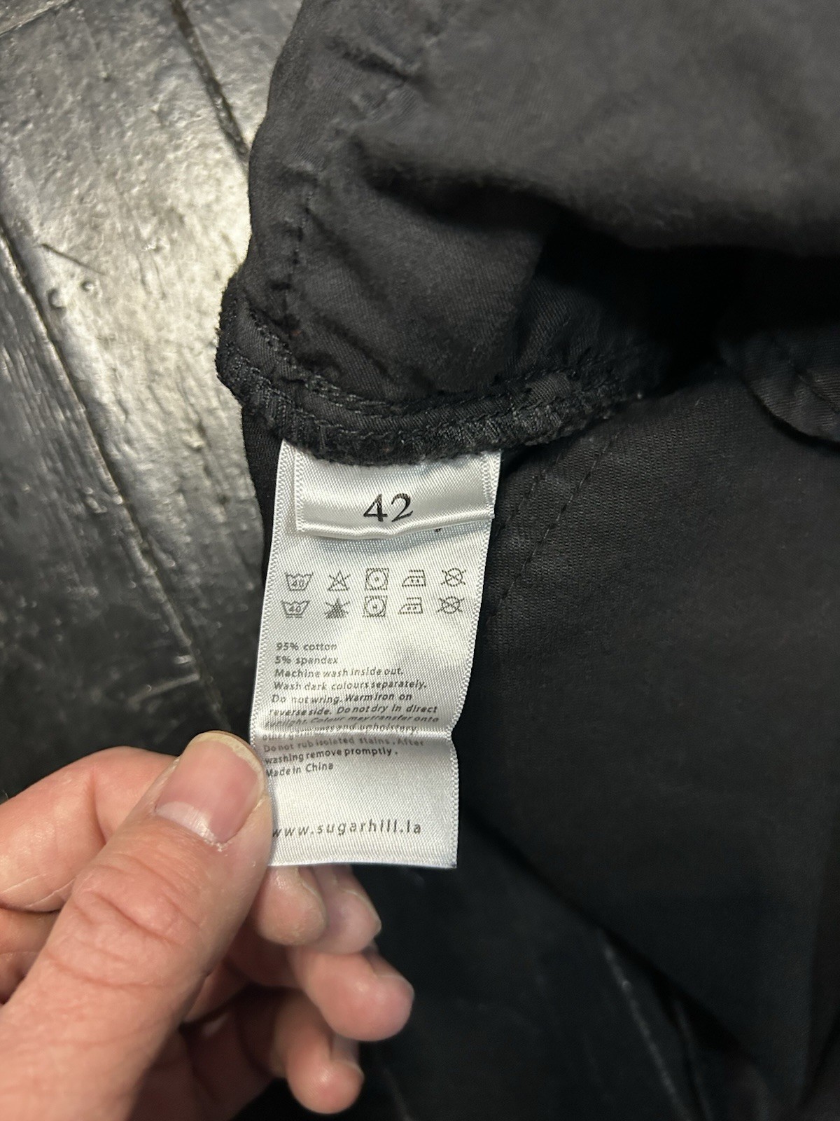 Sugarhill LA Patchwork Graphic Print Black Jeans … - image 5