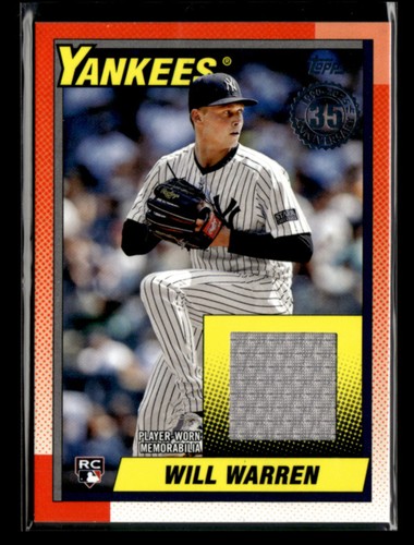 Will Warren 2025 Topps Series 2 Baseball 1990 Topps Baseball Patch RC[xdC59