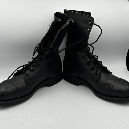 Vintage Bilt Rite Steel Toe Combat Boots Mens Size 6.5 R Black Leather ANSI 1983 - Picture 6 of 12