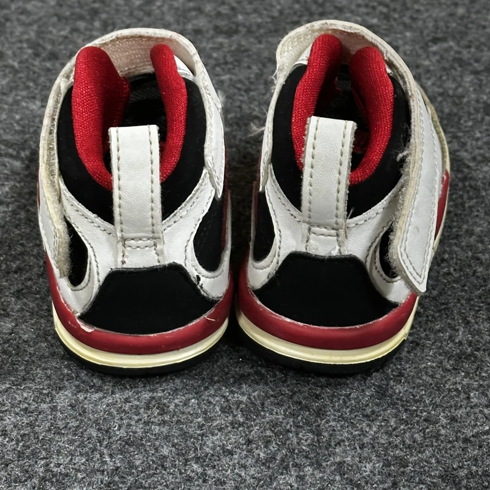 Jordan Flight Shoes Toddler Boys Size 6C Black Red White 428829-023 Jumpman Logo - Image 4 of 4