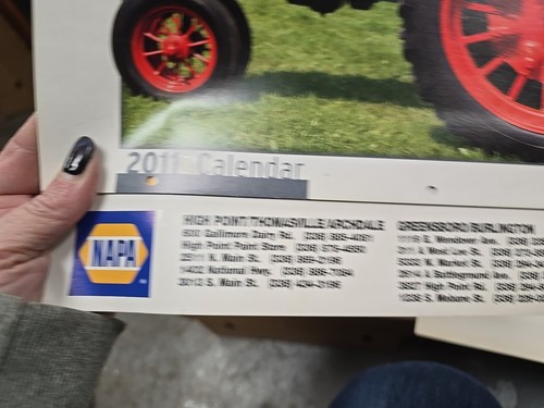 Vintage Lot Of 5 Napa Classic Cars And Tractors Calender 2006-2011 - Picture 12 of 19