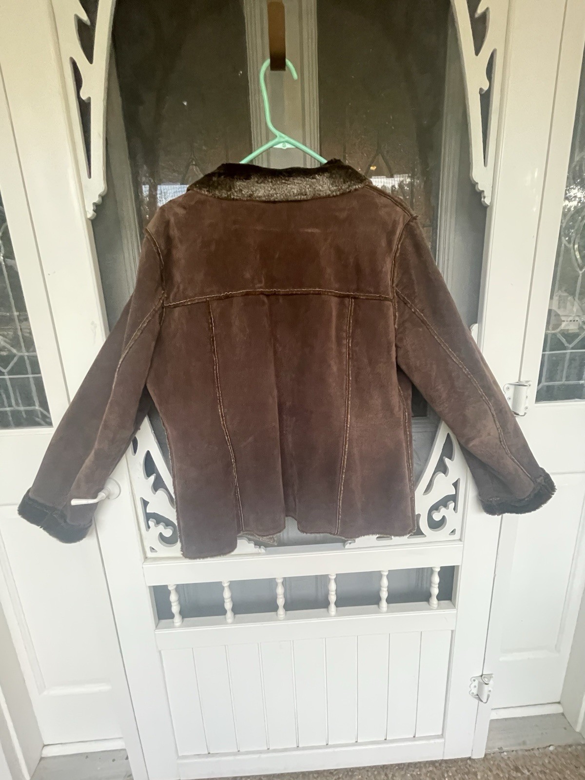 Murano Brown Genuine Leather Winter Jacket Size L… - image 15
