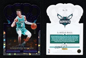 2021-22 Panini Crown Royale Purple Crystal /25 LaMelo Ball #29