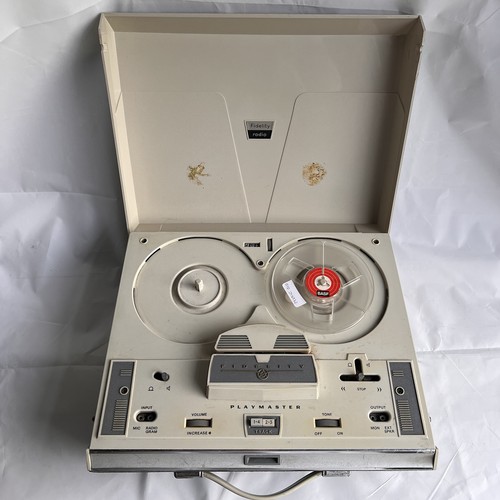 Vintage Fidelity Radio TR6 4 Spur PLAYMASTER Tonbandgerät funktionstüchtig