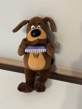 The Wiggles Wags The Dog Plush 10” Brown Yellow Stuffed Toy Harmonica