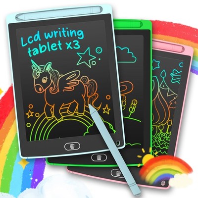 3 Pack LCD Writing Tablet, Colorful Toddler Drawing Tablet Doodle