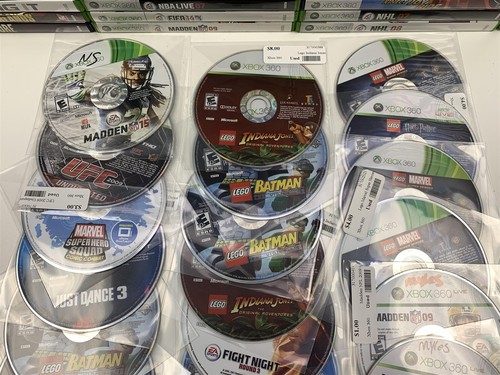 Lot of 152 - Microsoft Xbox 360 Games - Skylanders, Lego, Rock Band, NCAA - Picture 7 of 8
