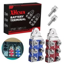 Heavy-Duty 12-Way Battery Terminal Connectors - Corrosion Resistant Bolt 12w