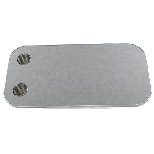 ´Grey 400x800mm Removable Rectangular Table Solid Wood RV Table Board With 2 Cup - Picture 5 of 12