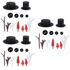 906 pcs Handmade Snowman Supplies Snowman DIY Decorating Kit Snow DIY Material