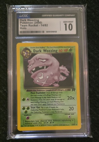 Dark Weezing (Unlimited) graded CGC 10 for sale on eBay