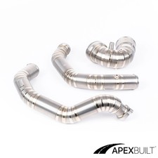 ApexBuilt BMW F80 M3 F82 M4 M2C S55 Titanium J-Pipe ONLY Standard Finish