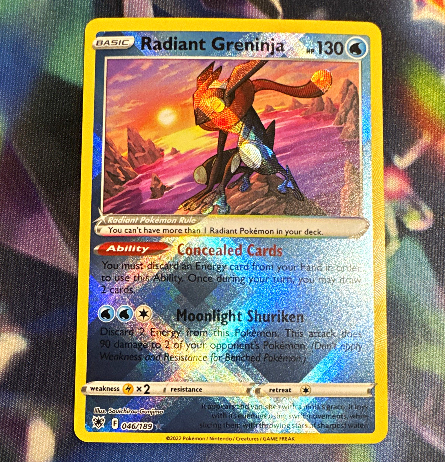 The Pokémon Company Radiant Greninja 046/189 Astral Radiance Holo EN HP130