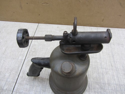 VTG ANTIQUE COLLECTIBLE WALL SUPERIOR PUMP UP BRASS BLOW-TORCH STEAM PUNK - Picture 10 of 14