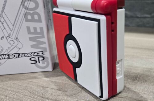 Gameboy Advance SP AGS-001 Pikachu Pokémon Reshell Custom shell & New Battery - Picture 2 of 13