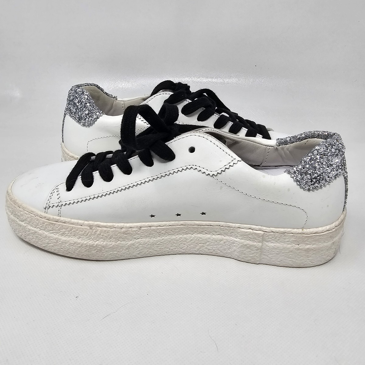 Ishikawa Women Size EU 37/ US 6.5 White Leather Sneakers | eBay