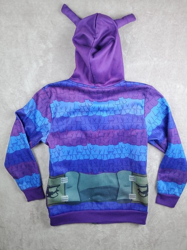 Fortnite Hoodie Youth XL Purple Full Zip Up Party Llama Piñata All Over Print - Picture 15 of 24