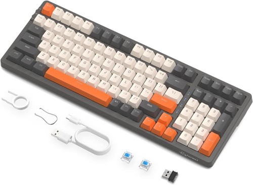 Teclado mecánico inalámbrico ZIYOU LANG K8, modo de viaje BT5.0/2.4G/teclado con cable - Imagen 20 de 21