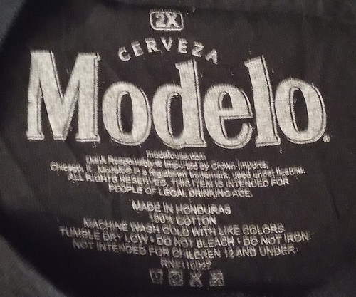 MODELO 1925 ESPECIAL IMPORTED BEER CERVEZA T-SHIRT Size 2X - Picture 2 of 2